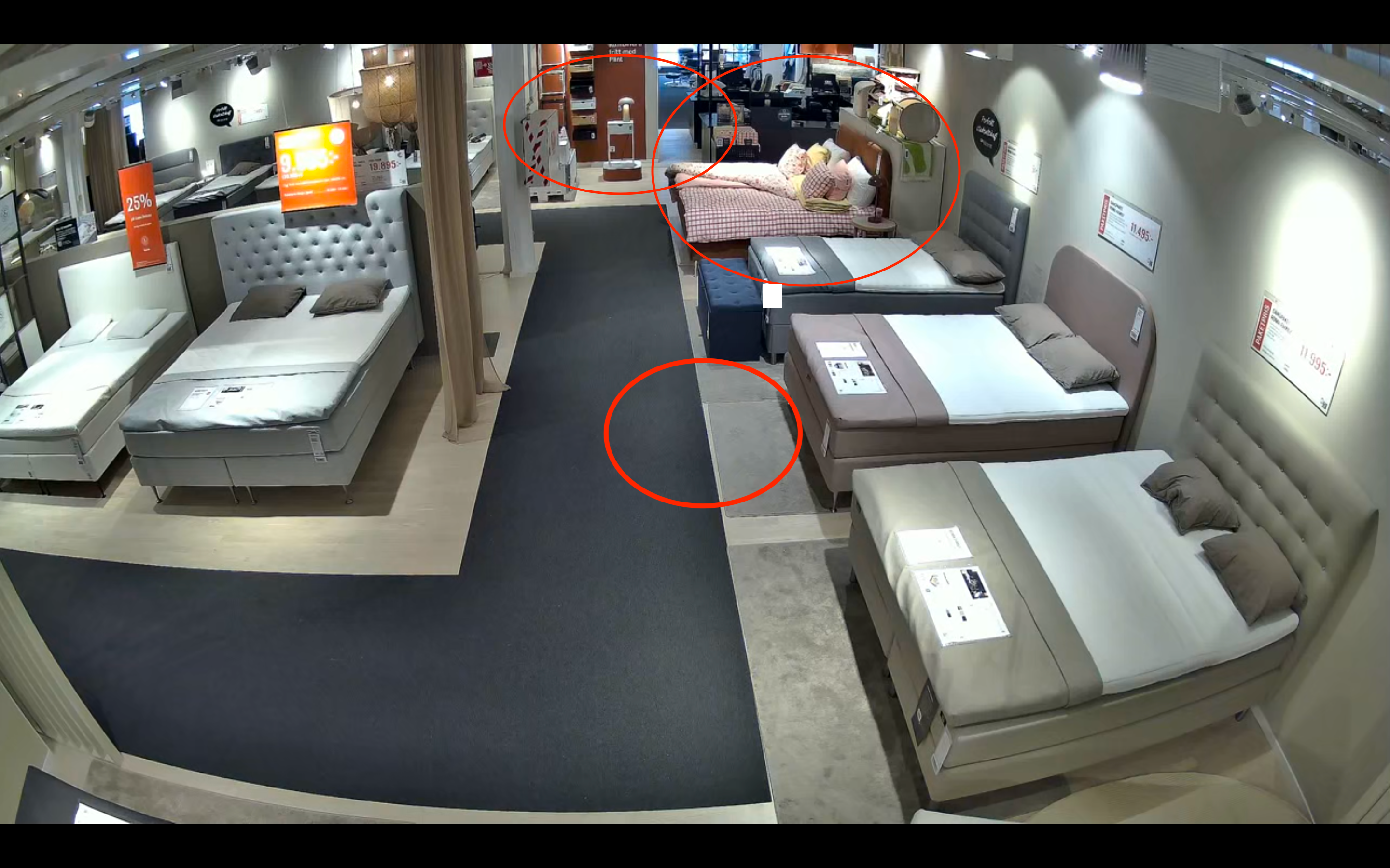 Butikskamera – Bygg ditt sängbord, svag interaktion