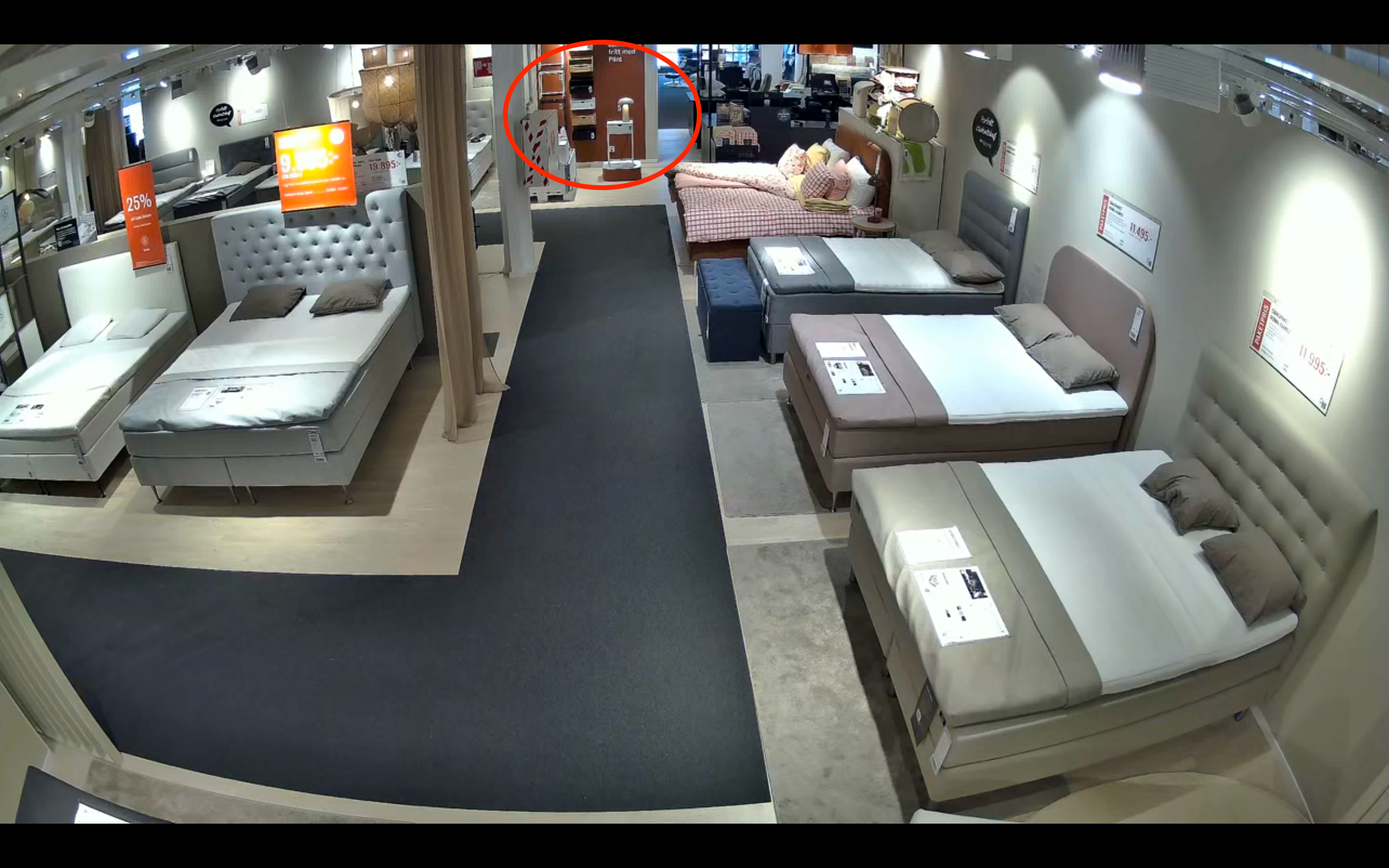 Butikskamera – Bygg ditt sängbord, svag interaktion